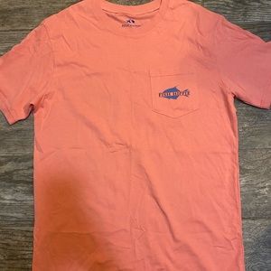 Fish Hippie salmon colored shirt